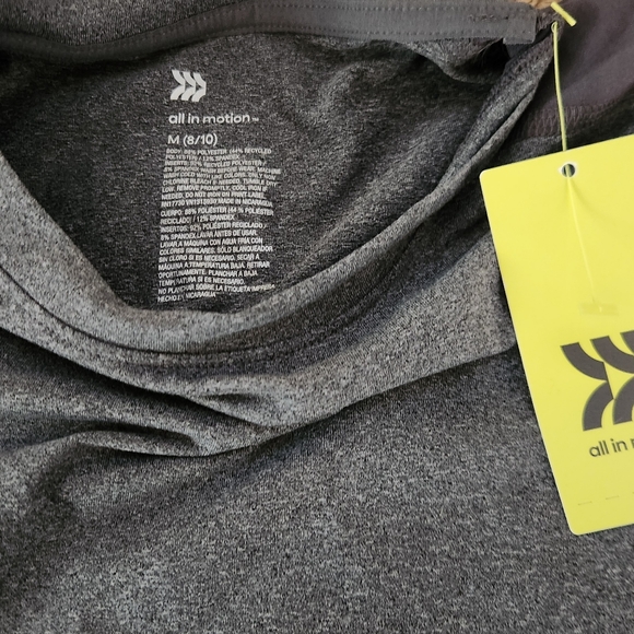 5/$15- All in Motion Youth(M, 8/10) Long Sleeve Gray Shirt - Picture 2 of 4